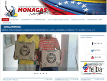Tablet Screenshot of monagas.gob.ve